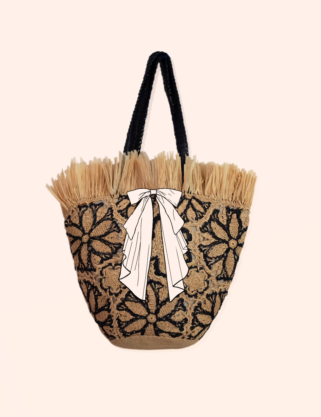 Handmade straw bag