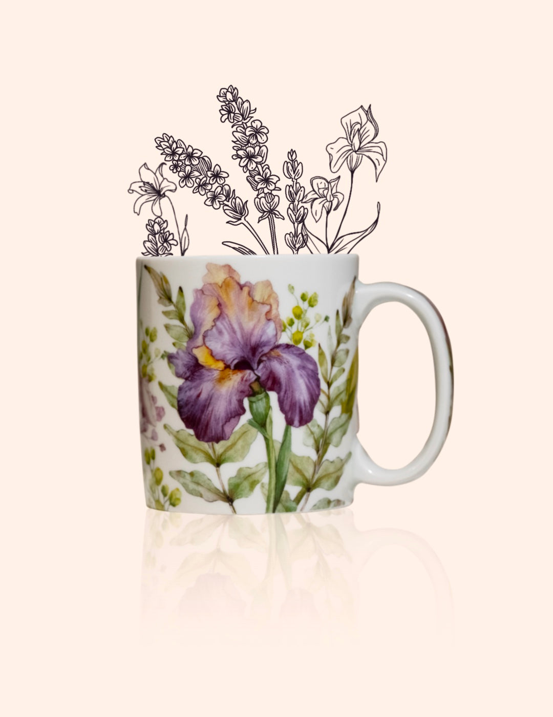 Mug fiorita